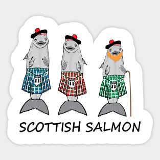 Scottish salmon for fish lovers- scottish gift- funny and humouristic salmon Sticker